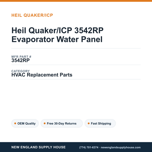 Heil Quaker/ICP 3542RP Evaporator Water Panel — New England Supply House spec card [NESH-SPEC-CARD-V2]
