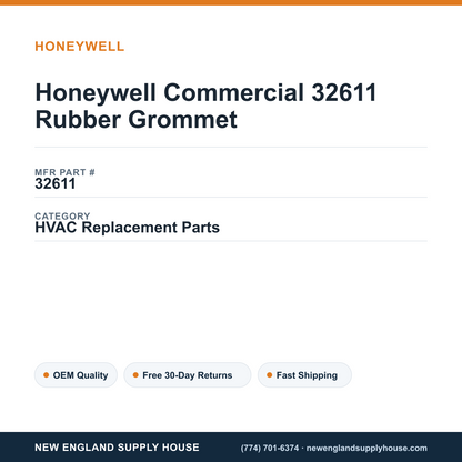 Honeywell Commercial 32611 Rubber Grommet — New England Supply House spec card [NESH-SPEC-CARD-V2]