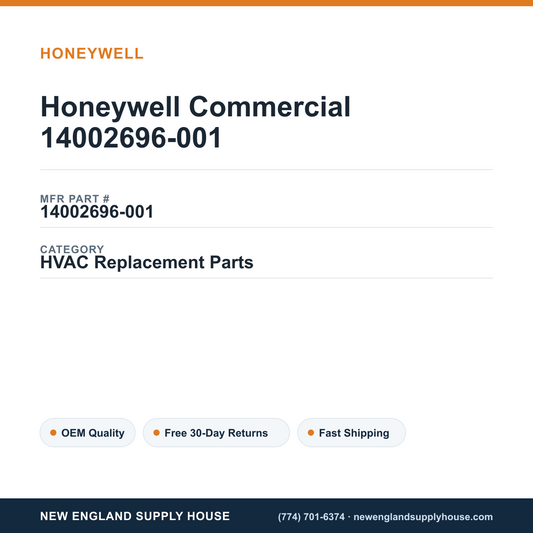 Honeywell Commercial 14002696-001 — New England Supply House spec card [NESH-SPEC-CARD-V2]