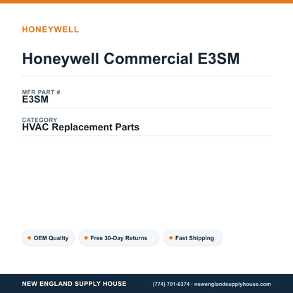 Honeywell Commercial E3SM — New England Supply House spec card [NESH-SPEC-CARD-V2]