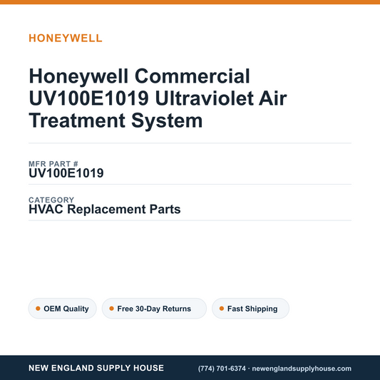 Honeywell Commercial UV100E1019 Ultraviolet Air Treatment System — New England Supply House spec card [NESH-SPEC-CARD-V2]
