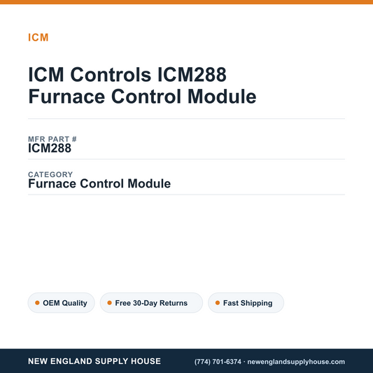 ICM Controls ICM288 Furnace Control Module — New England Supply House spec card [NESH-SPEC-CARD-V2]