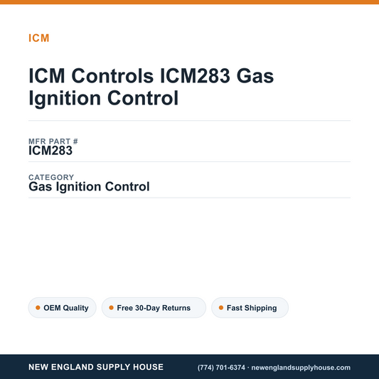 ICM Controls ICM283 Gas Ignition Control — New England Supply House spec card [NESH-SPEC-CARD-V2]
