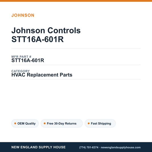 Johnson Controls STT16A-601R — New England Supply House spec card [NESH-SPEC-CARD-V2]