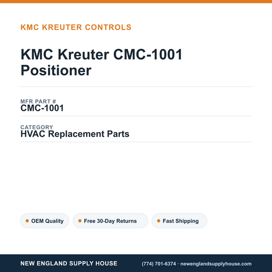 KMC Kreuter CMC-1001 Positioner — New England Supply House spec card [NESH-SPEC-CARD-V2]