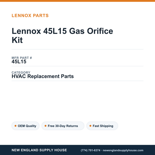 Lennox 45L15 Gas Orifice Kit — New England Supply House spec card [NESH-SPEC-CARD-V2]