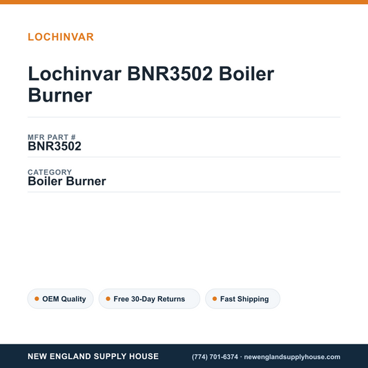 Lochinvar BNR3502 Boiler Burner — New England Supply House spec card [NESH-SPEC-CARD-V2]
