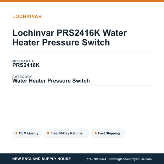 Lochinvar PRS2416K Water Heater Pressure Switch — New England Supply House spec card [NESH-SPEC-CARD-V2]