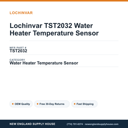 Lochinvar TST2032 Water Heater Temperature Sensor — New England Supply House spec card [NESH-SPEC-CARD-V2]