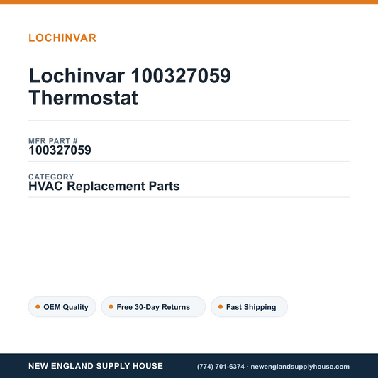 Lochinvar 100327059 Thermostat — New England Supply House spec card [NESH-SPEC-CARD-V2]
