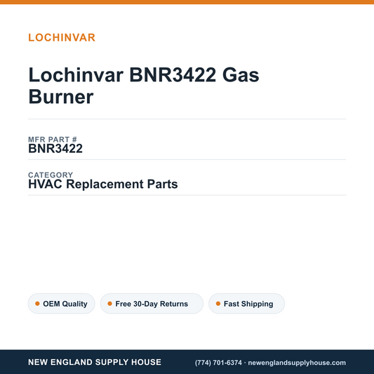 Lochinvar BNR3422 Gas Burner — New England Supply House spec card [NESH-SPEC-CARD-V2]
