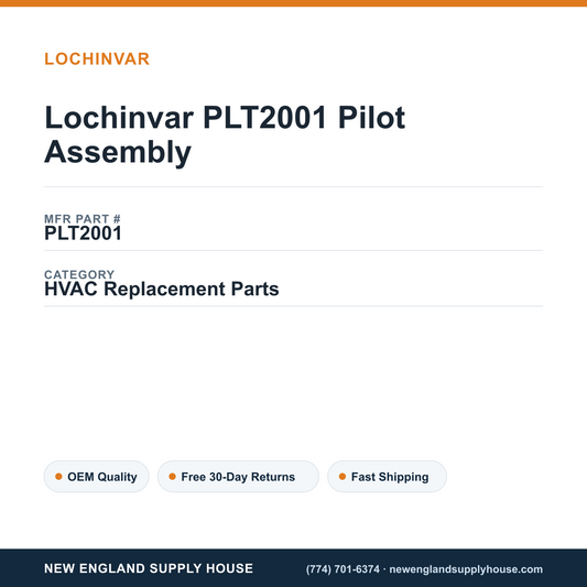 Lochinvar PLT2001 Pilot Assembly — New England Supply House spec card [NESH-SPEC-CARD-V2]