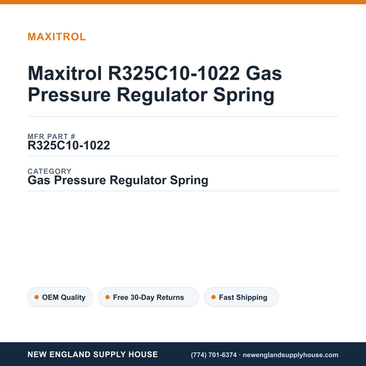 Maxitrol R325C10-1022 Gas Pressure Regulator Spring — New England Supply House spec card [NESH-SPEC-CARD-V2]