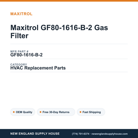 Maxitrol GF80-1616-B-2 Gas Filter — New England Supply House spec card [NESH-SPEC-CARD-V2]