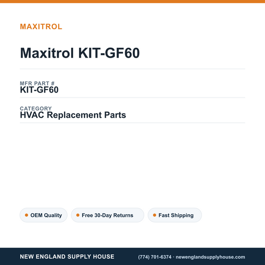 Maxitrol KIT-GF60 — New England Supply House spec card [NESH-SPEC-CARD-V2]