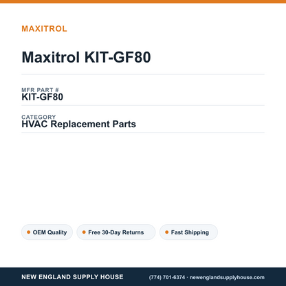 Maxitrol KIT-GF80 — New England Supply House spec card [NESH-SPEC-CARD-V2]