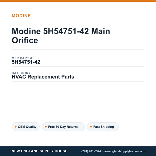 Modine 5H54751-42 Main Orifice — New England Supply House spec card [NESH-SPEC-CARD-V2]