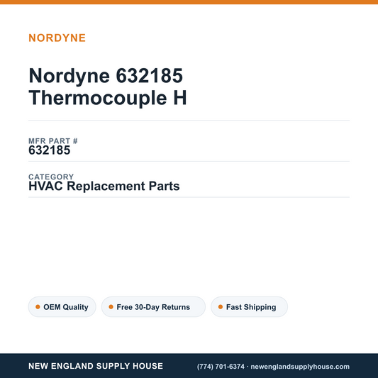 Nordyne 632185 Thermocouple H — New England Supply House spec card [NESH-SPEC-CARD-V2]