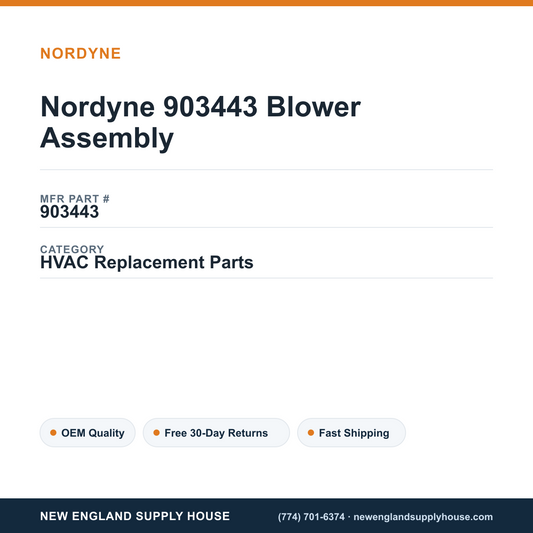 Nordyne 903443 Blower Assembly — New England Supply House spec card [NESH-SPEC-CARD-V2]