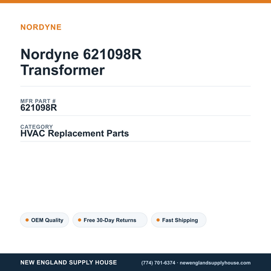 Nordyne 621098R Transformer — New England Supply House spec card [NESH-SPEC-CARD-V2]