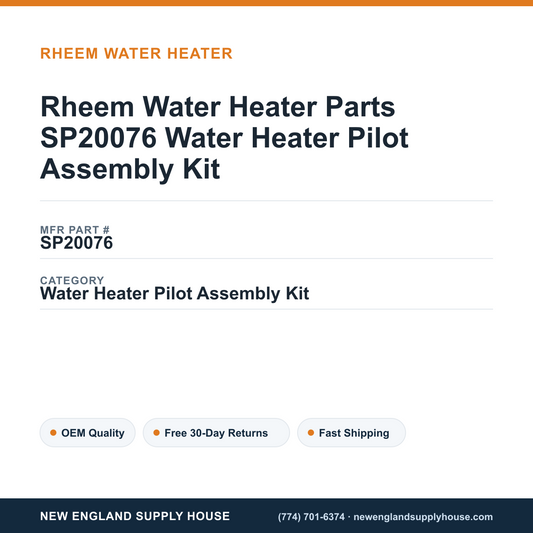 Rheem Water Heater Parts SP20076 Water Heater Pilot Assembly Kit — New England Supply House spec card [NESH-SPEC-CARD-V2]