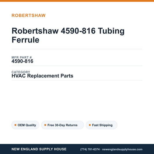 Robertshaw 4590-816 Tubing Ferrule — New England Supply House spec card [NESH-SPEC-CARD-V2]