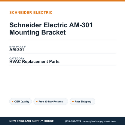 Schneider Electric AM-301 Mounting Bracket — New England Supply House spec card [NESH-SPEC-CARD-V2]