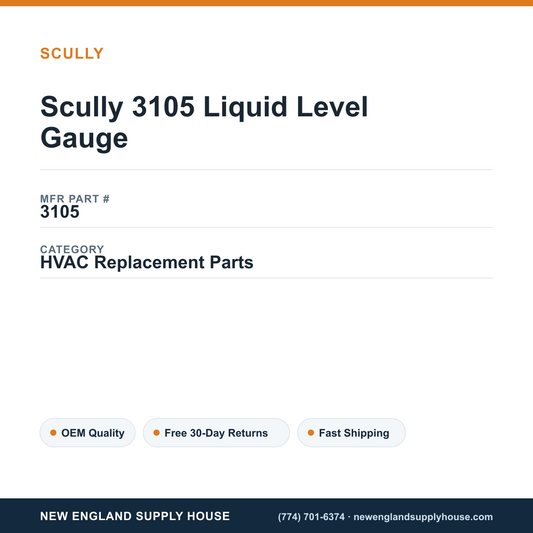 Scully 3105 Liquid Level Gauge — New England Supply House spec card [NESH-SPEC-CARD-V2]