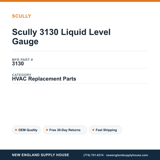 Scully 3130 Liquid Level Gauge — New England Supply House spec card [NESH-SPEC-CARD-V2]