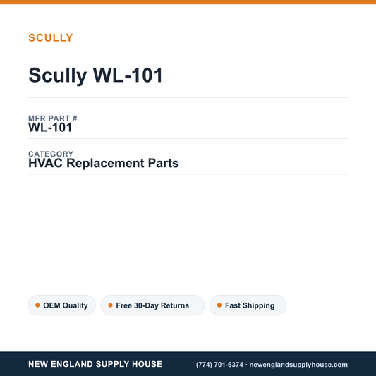 Scully WL-101 — New England Supply House spec card [NESH-SPEC-CARD-V2]