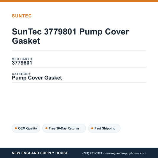 SunTec 3779801 Pump Cover Gasket — New England Supply House spec card [NESH-SPEC-CARD-V2]