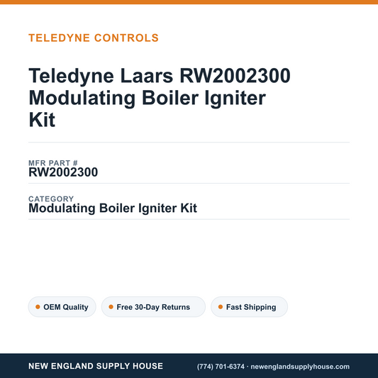 Teledyne Laars RW2002300 Modulating Boiler Igniter Kit — New England Supply House spec card [NESH-SPEC-CARD-V2]