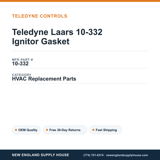 Teledyne Laars 10-332 Ignitor Gasket — New England Supply House spec card [NESH-SPEC-CARD-V2]