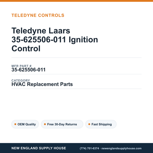 Teledyne Laars 35-625506-011 Ignition Control — New England Supply House spec card [NESH-SPEC-CARD-V2]