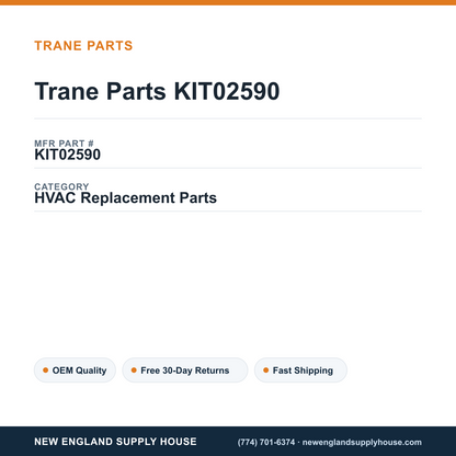 Trane Parts KIT02590 — New England Supply House spec card [NESH-SPEC-CARD-V2]