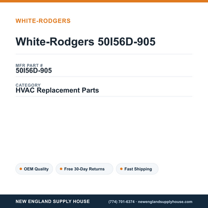 White-Rodgers 50I56D-905 — New England Supply House spec card [NESH-SPEC-CARD-V2]