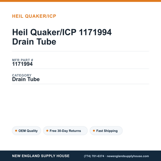 Heil Quaker/ICP 1171994 Drain Tube — New England Supply House spec card [NESH-SPEC-CARD-V2]