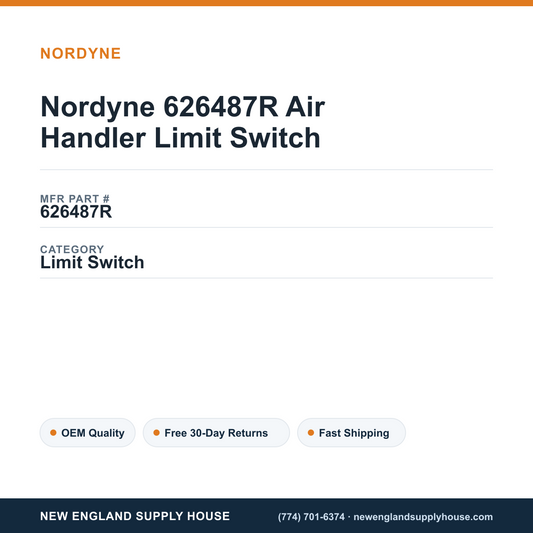 Nordyne 626487R Air Handler Limit Switch — New England Supply House spec card [NESH-SPEC-CARD-V2]
