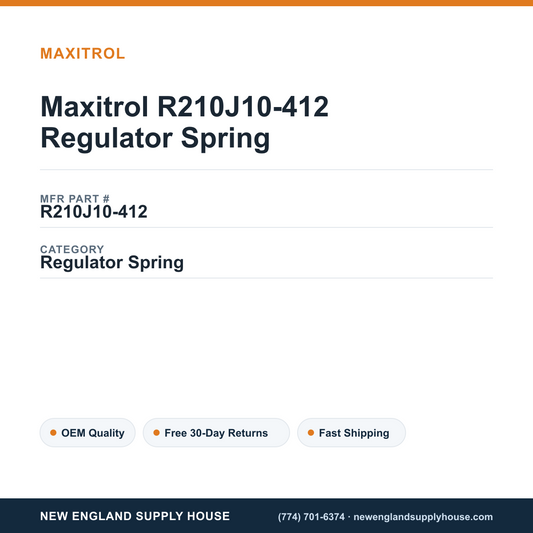 Maxitrol R210J10-412 Regulator Spring — New England Supply House spec card [NESH-SPEC-CARD-V2]