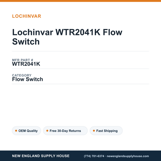 Lochinvar WTR2041K Flow Switch — New England Supply House spec card [NESH-SPEC-CARD-V2]