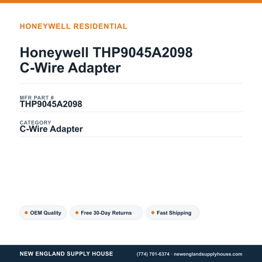 Honeywell THP9045A2098 C-Wire Adapter — New England Supply House spec card [NESH-SPEC-CARD-V2]
