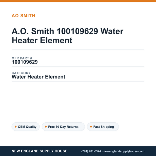 A.O. Smith 100109629 Water Heater Element — New England Supply House spec card [NESH-SPEC-CARD-V2]