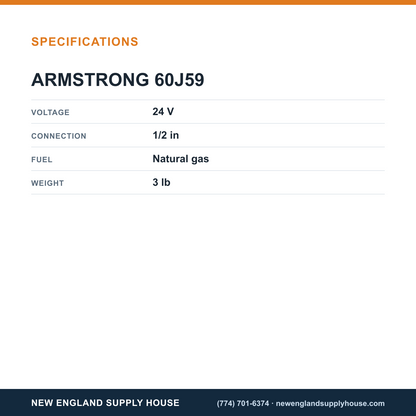 Armstrong 60J59 Gas Valve specifications — New England Supply House [NESH-SPECTABLE-V1]