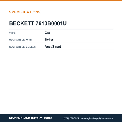 Beckett 7610B0001U Boiler Temperature Control specifications — New England Supply House [NESH-SPECTABLE-V1]