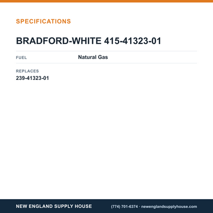 Bradford White 415-41323-01 NG Pilot Assembly specifications — New England Supply House [NESH-SPECTABLE-V1]