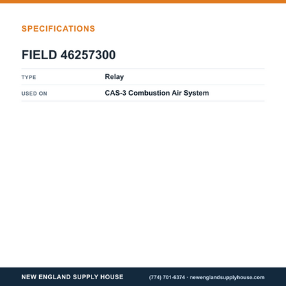 Field Controls 46257300 Combustion Air System Relay specifications — New England Supply House [NESH-SPECTABLE-V1]
