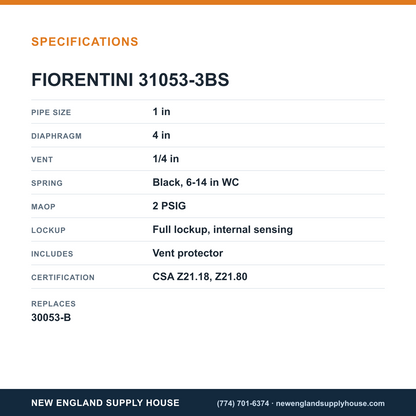 Fiorentini 31053-3BS Balanced Valve specifications — New England Supply House [NESH-SPECTABLE-V1]