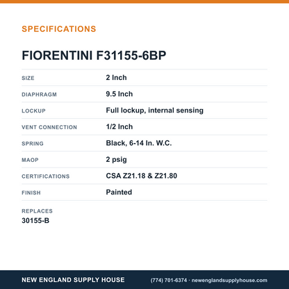 Fiorentini F31155-6BP Balanced Valve specifications — New England Supply House [NESH-SPECTABLE-V1]
