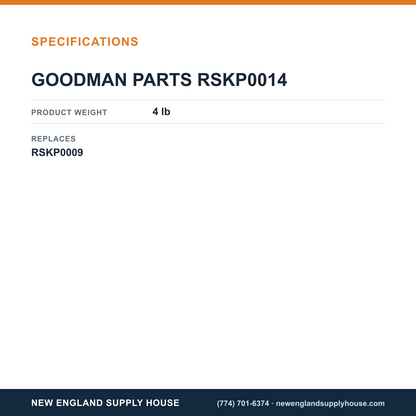 Goodman RSKP0014 Control Board Kit specifications — New England Supply House [NESH-SPECTABLE-V1]