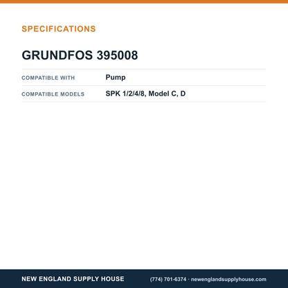 Grundfos Pumps 395008 Pump Shaft Seal Kit specifications — New England Supply House [NESH-SPECTABLE-V1]
